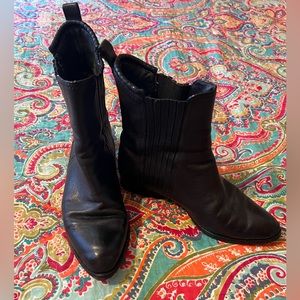 Alexander Wang Leather Mid Calf Bootie